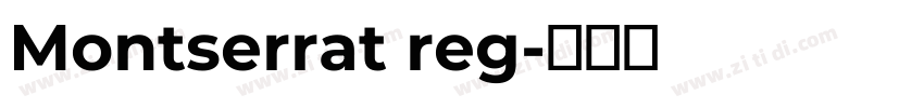 Montserrat reg字体转换